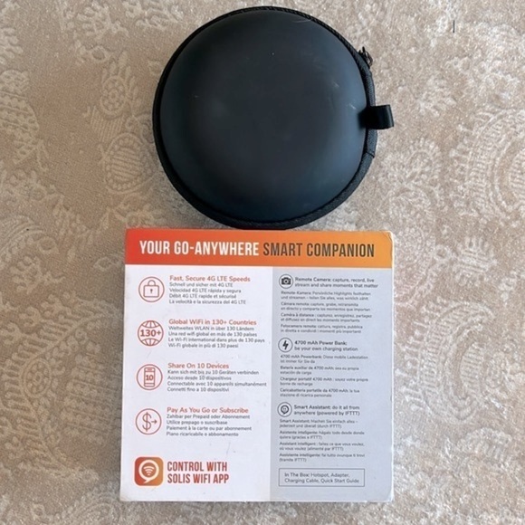 Skyroam Solis X Global WiFi Smartspot Mobile Hotspot & Power Bank Remote Camera - Picture 6 of 12